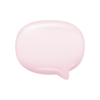 3D shiny speech bubbles. Empty square speech bubbles for conversation messages. 3D Illustration. png