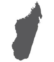 Madagascar map. Map of Madagascar in grey color png