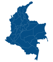 Venezuela map. Map of Venezuela in blue color png