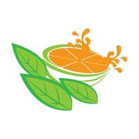 plantilla de diseño de vector de logotipo de icono naranja