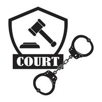 court icon logo vector design template