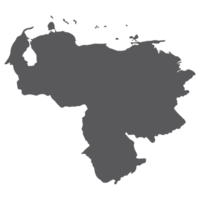 Venezuela map. Map of Venezuela in grey color png