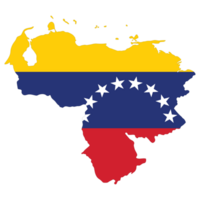 venezuela Karta. Karta av venezuela med venezuela flagga png