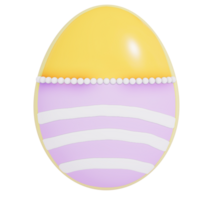 Ostern Urlaub Dessert Ostern Ei Zucker Plätzchen auf transparent Hintergrund, 3d Rendern png