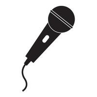 mic icon logo vector design template