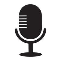 mic icon logo vector design template