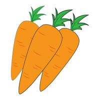 Zanahoria icono logo vector diseño modelo