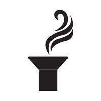 plantilla de diseño de vector de logotipo de icono de chimenea