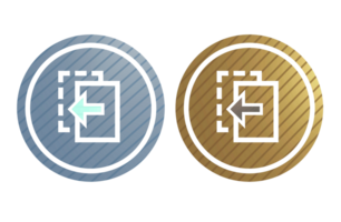 Papier Datei Symbol Symbol braun und grau mit Textur png