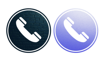 telephone icon symbol with texture background png