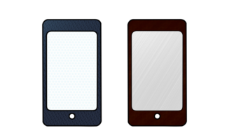 Handphone notification icon symbol with texture png