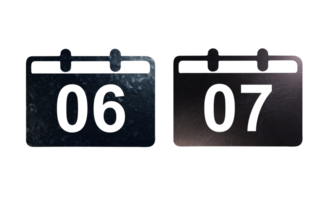 Calendar icon symbol with texture png