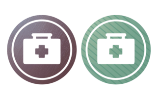 uitrusting zak icoon symbool met structuur png