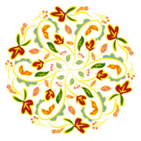 Luxury pattern on a transparent background. Mandala design, wallpaper and any desired idea png