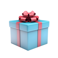 AI generated Minimal Gift Box on transparent background png