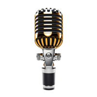 ai généré studio microphone sur transparent Contexte png