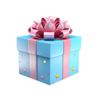 AI generated Minimal Gift Box on transparent background png