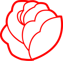 icône de fleur rose png