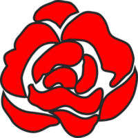 icône de fleur rose png