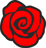 Rose flower icon png