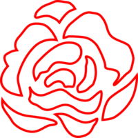 icône de fleur rose png