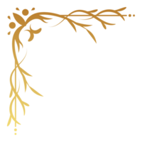 Luxus Jahrgang Ecke Rahmen Gold Farbe Element. klassisch Strudel Teiler Muster Ornament. Filigran Design kalligraphisch Dekoration zum rahmen, Gruß Karte, Einladung, Speisekarte, Zertifikat. png