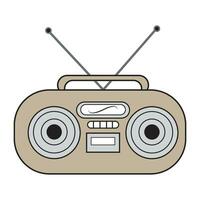 radio icon logo vector design template