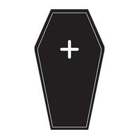 coffin icon logo vector design template