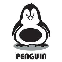 pingüino icono logo vector diseño modelo