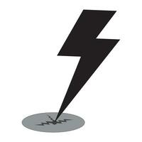 lightning icon logo vector design template