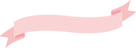 süß Pastell- Rosa Band Etiketten. eben Design Illustration. png