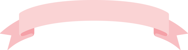 carino pastello rosa nastro etichette. piatto design illustrazione. png