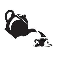 teapot icon logo vector design template