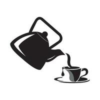 teapot icon logo vector design template