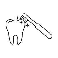 tooth icon logo vector design template