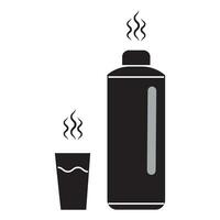 thermos icon logo vector design template