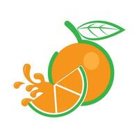 plantilla de diseño de vector de logotipo de icono naranja