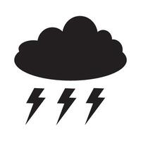 lightning icon logo vector design template