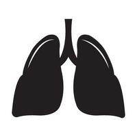 lungs icon logo vector design template