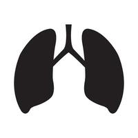 lungs icon logo vector design template