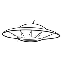 alien spaceship icon logo vector design template