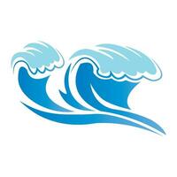 wave icon logo vector design template