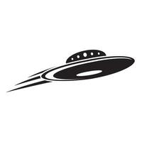 alien spaceship icon logo vector design template