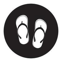 slippers icon logo vector design template