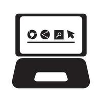 computer icon logo vector design template