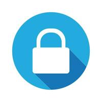 padlock icon logo vector design template