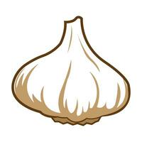 garlic icon logo vector design template