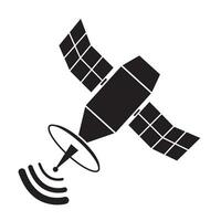 satellite icon logo vector design template