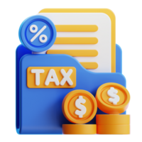 Tax Folder 3D Icon png