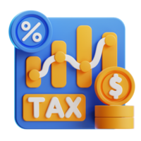 Tax Analystic 3D Icon png